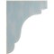 Ekena Millwork 5 1/4"W x 8 1/2"D x 11"H Bedford Wood Vintage Decor Bracket, Driftwood Blue BKTWD05X09X11BEBU - alternate 3